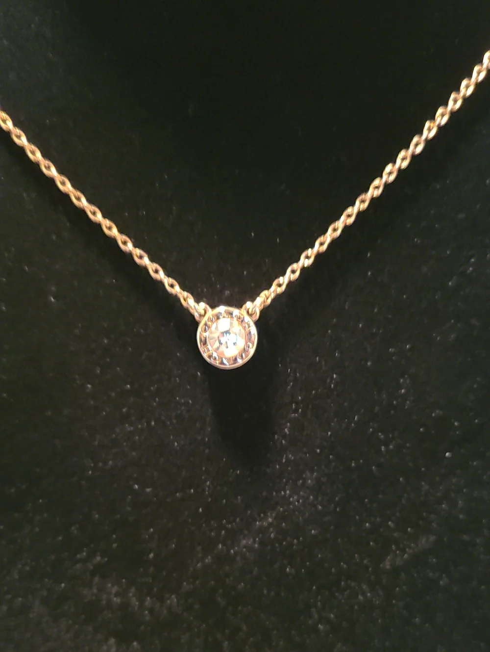 Coach Rose Gold Open Circle Pendant Necklace
